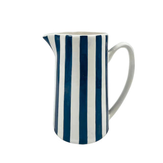 Pichet à rayures - Bleues