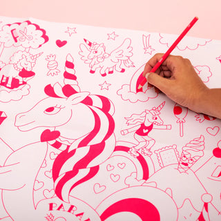 Lily - Poster géant à colorier