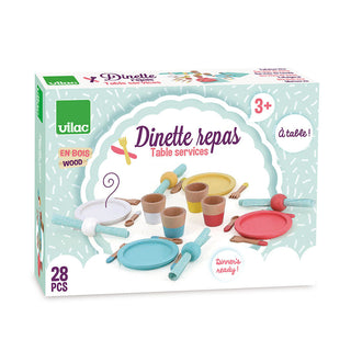 Dinette repas en bois