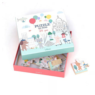 Puzzle en Bois 24 Pièces - Paris par Sarah Betz