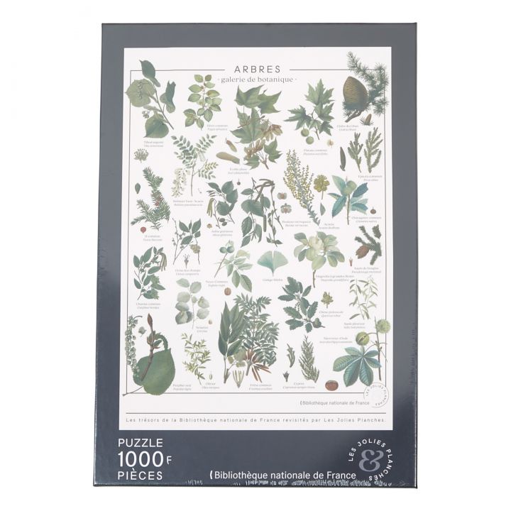 Puzzle 1000 pièces Arbres - Les jolies planches - 123 Famille