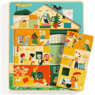 Puzzle 3 niveaux - Chez Léo