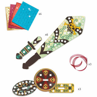 Sabres mosaïques à décorer - Comme un pirate