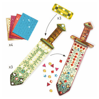 Sabres mosaïques à décorer - Comme un pirate