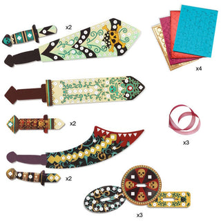 Sabres mosaïques à décorer - Comme un pirate