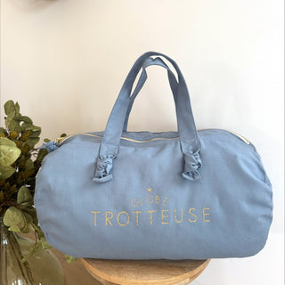 Sac Polochon - Bleu Nuage - Globe Trotteuse