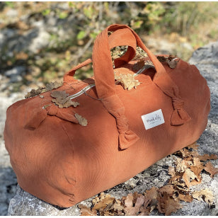 Sac Polochon - Velours rouille