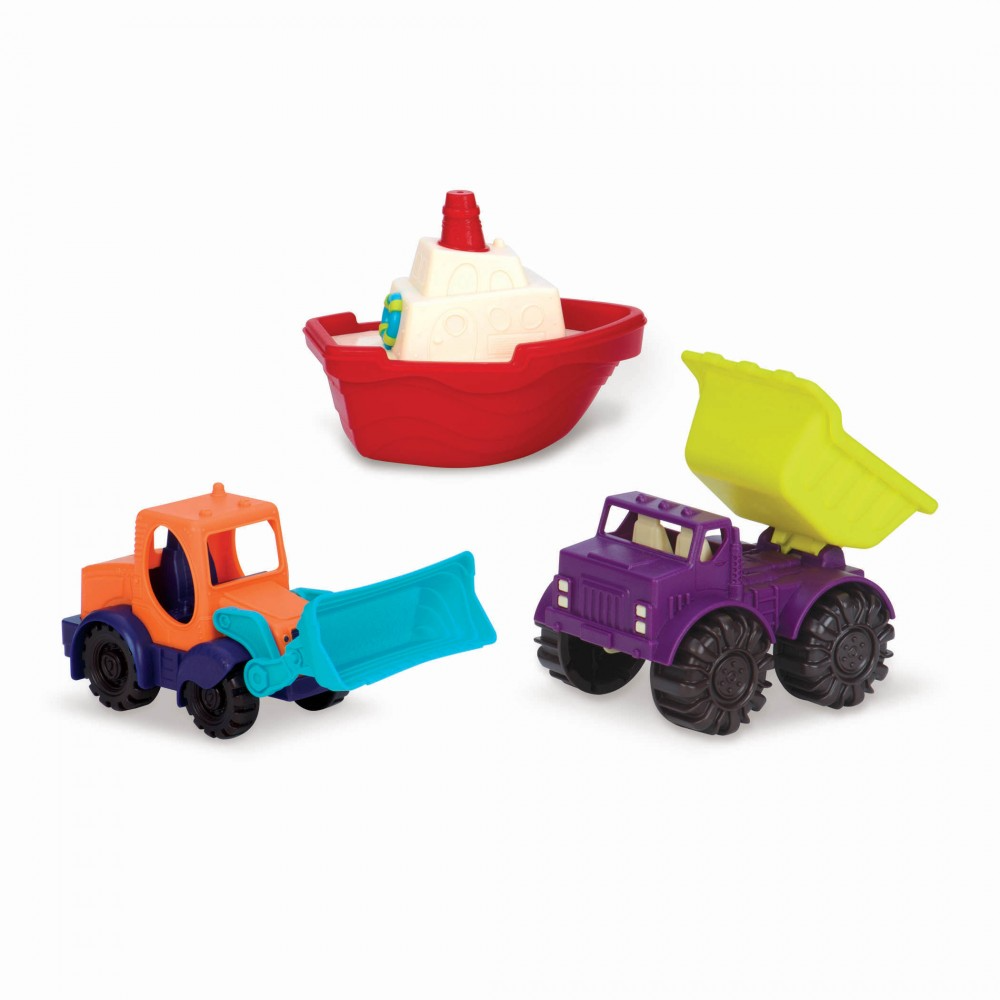 Set de 3 mini véhicules - B.Toys