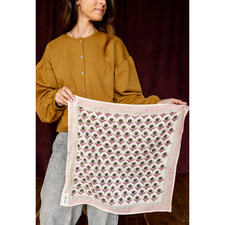 Small Foulard Manika Lotus - Kaki