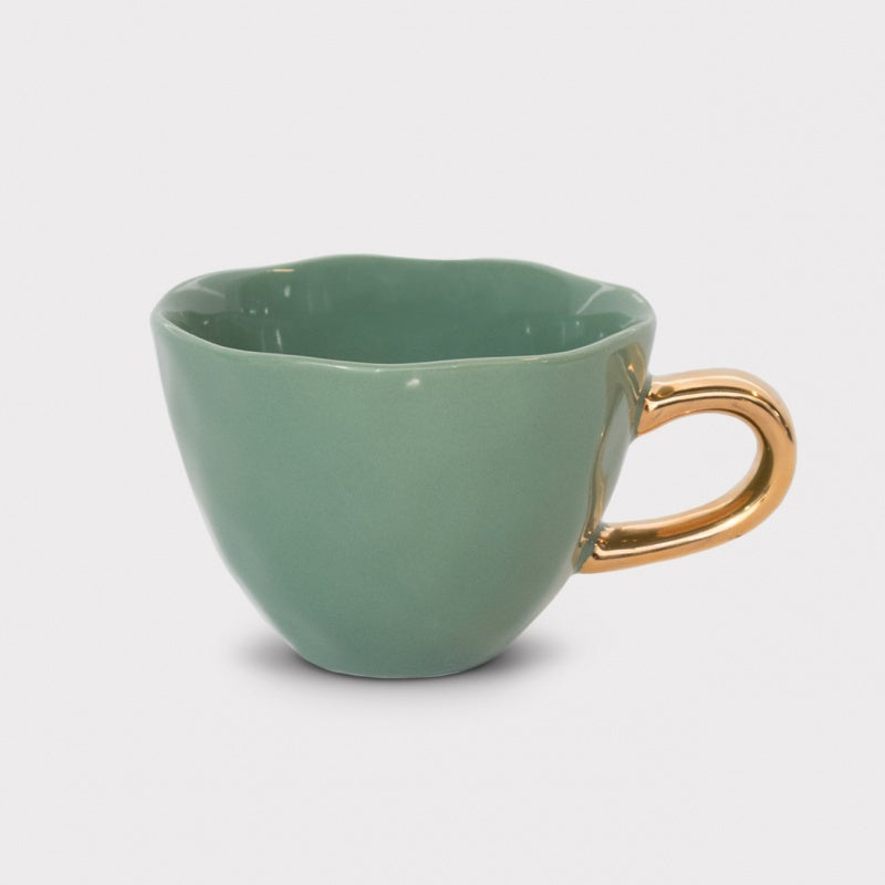 Tasse Good Morning en porcelaine - Vert Jade