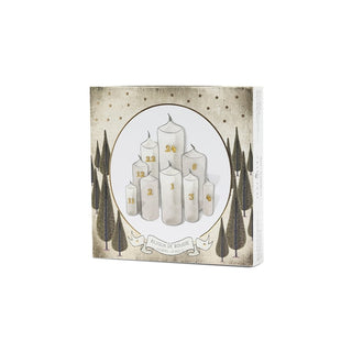 24 bijoux de bougies de l'Avent