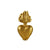 Coeur en cire or