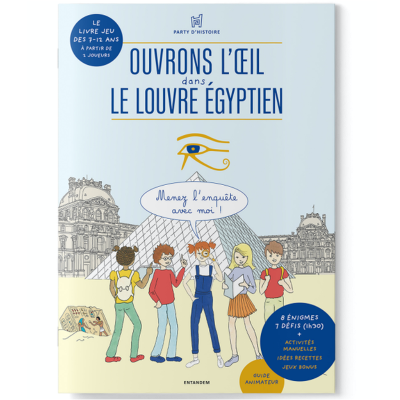Livre jeu - Ouvrons l'oeil dans le Louvre égyptien - Party d'Histoire