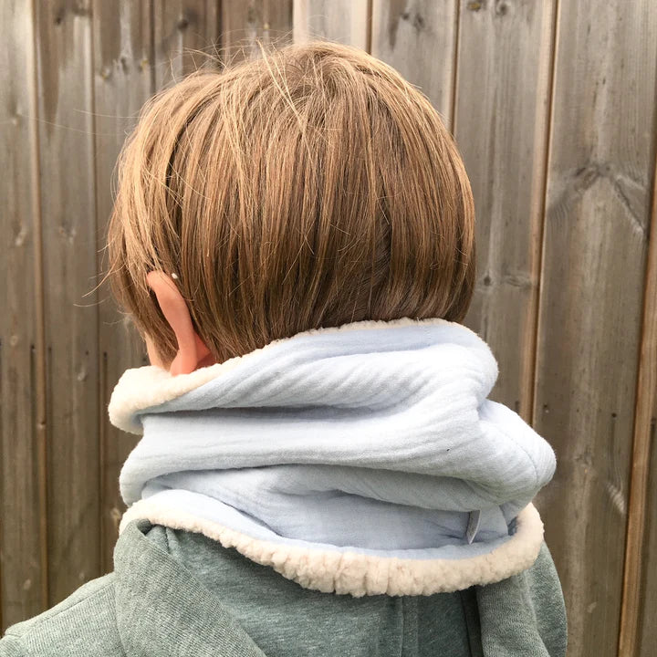 Snood enfant bleu glacier - Les Juliettes