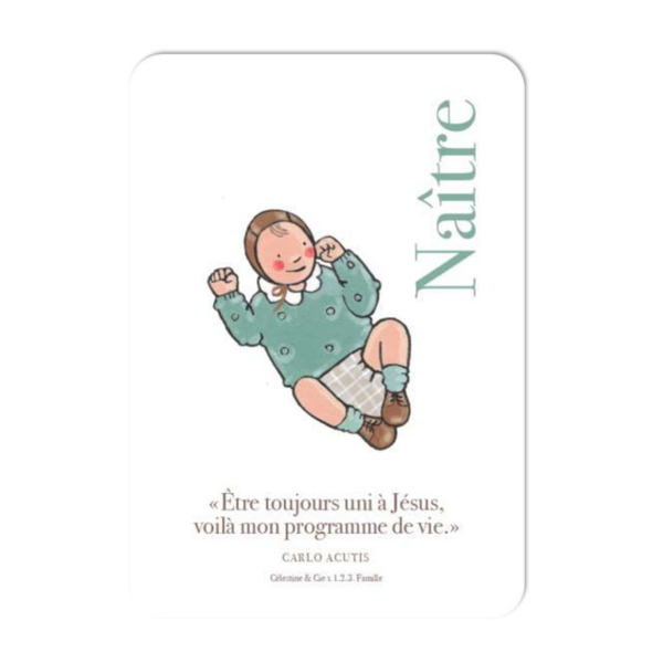 Carte postale - Naître - Célestine & cie x 1.2.3. Famille