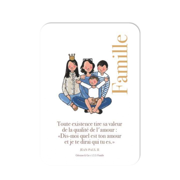 Carte postale - Famille - Célestine & cie x 1.2.3. Famille