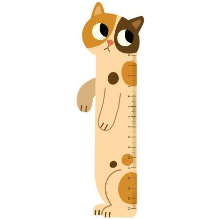 Règle en bois chat bobtail japonais - Cartes d'Art