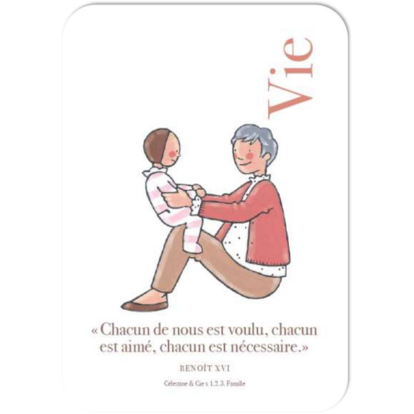 Carte postale - Vie grand mère - Célestine & cie x 1.2.3. Famille