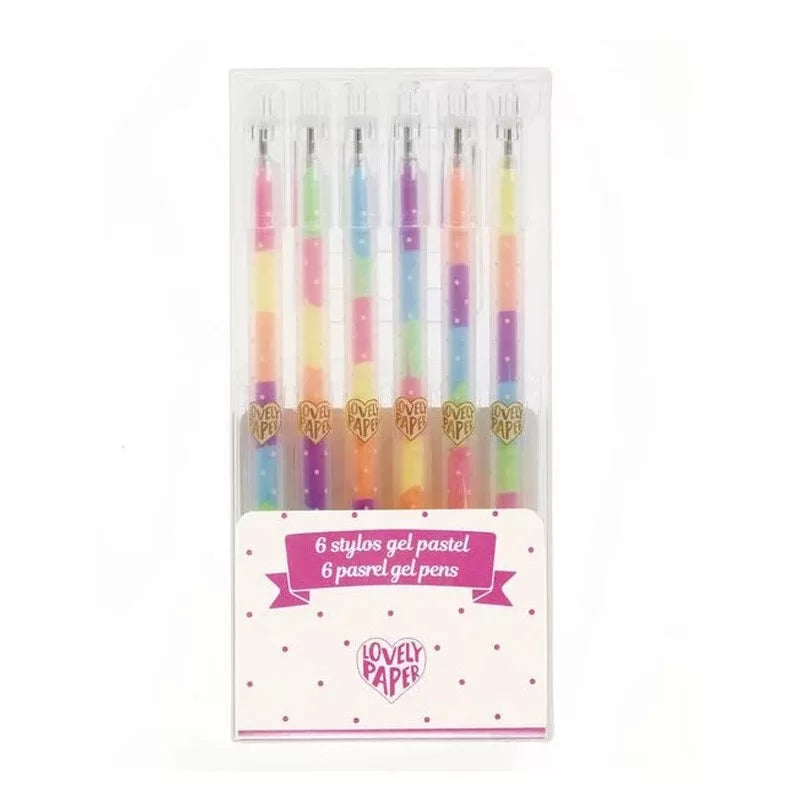 Set 6 stylos gel pastel - Djeco