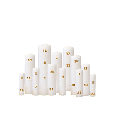24 bijoux de bougies de l'Avent