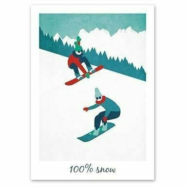 Affiche - Les Alpes 100% Snow