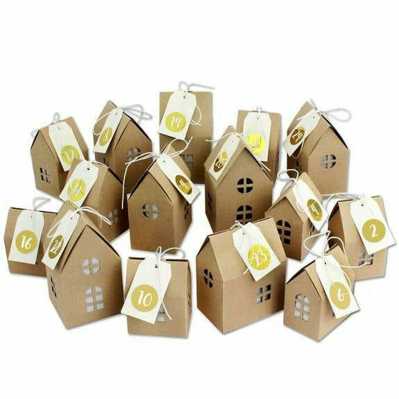 Calendrier de l'avent  - Village de Noel - 24 maisons