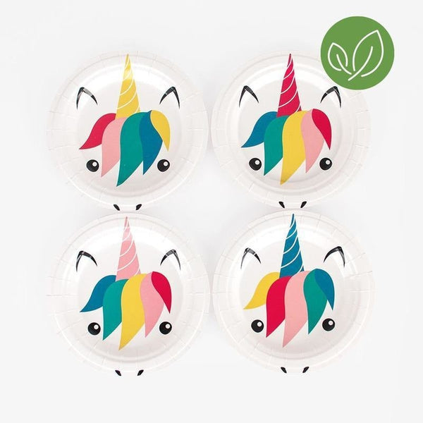 8 assiettes Licorne