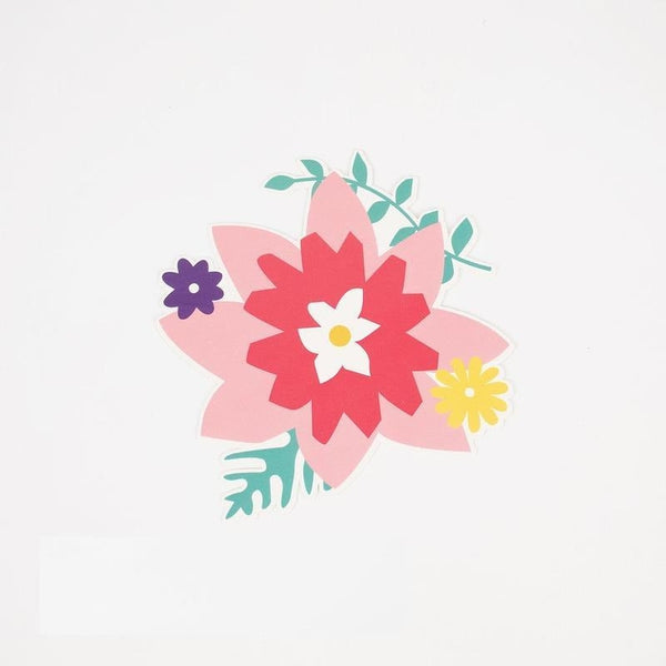 8 invitations fleurs