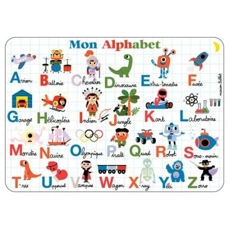 Set de table alphabet - Cartes d'Art