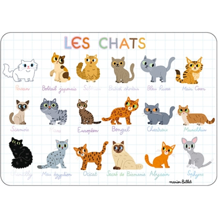 Set de table Les chats - Cartes d'Art