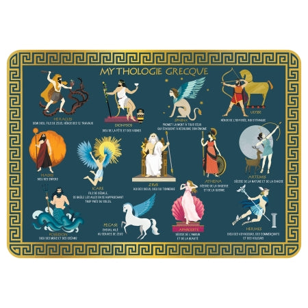 Set de table Mythologie grecque - Cartes d'Art