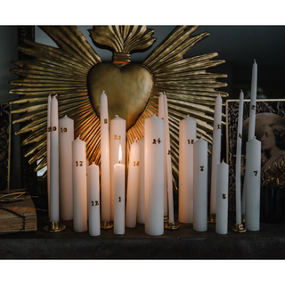 24 bijoux de bougies de l'Avent