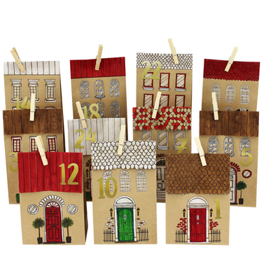 Calendrier de l'Avent 24 maisons - Kit DIY