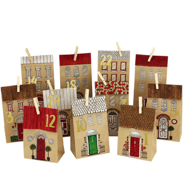 Calendrier de l'Avent 24 maisons - Kit DIY