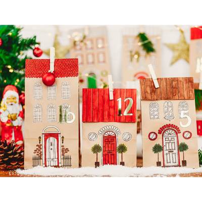 Calendrier de l'Avent 24 maisons - Kit DIY