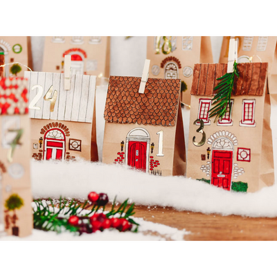Calendrier de l'Avent 24 maisons - Kit DIY