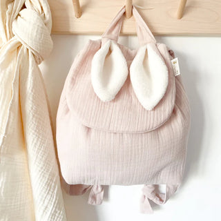 Sac à dos lapinou - Rose poudré - Les Juliettes