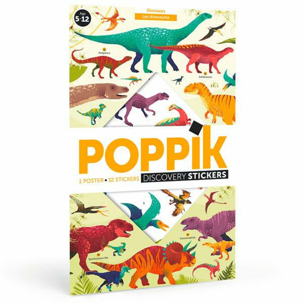 Poster à stickers - Les dinosaures - Poppik
