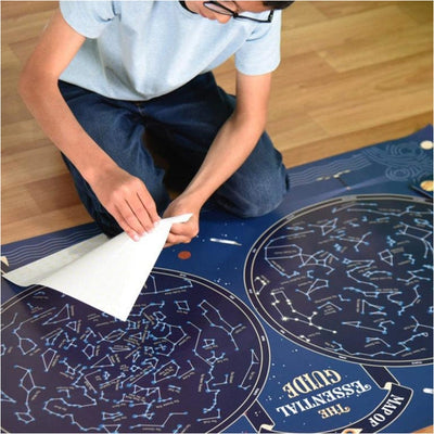 Mon poster en stickers phosphorescentes " Carte du ciel " - Poppik