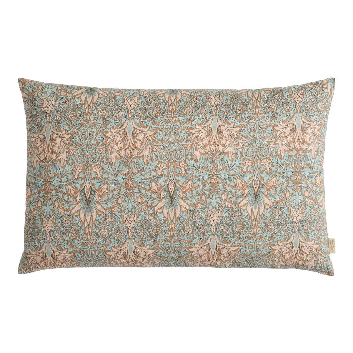 Coussin William Morris Snake head dusty blue