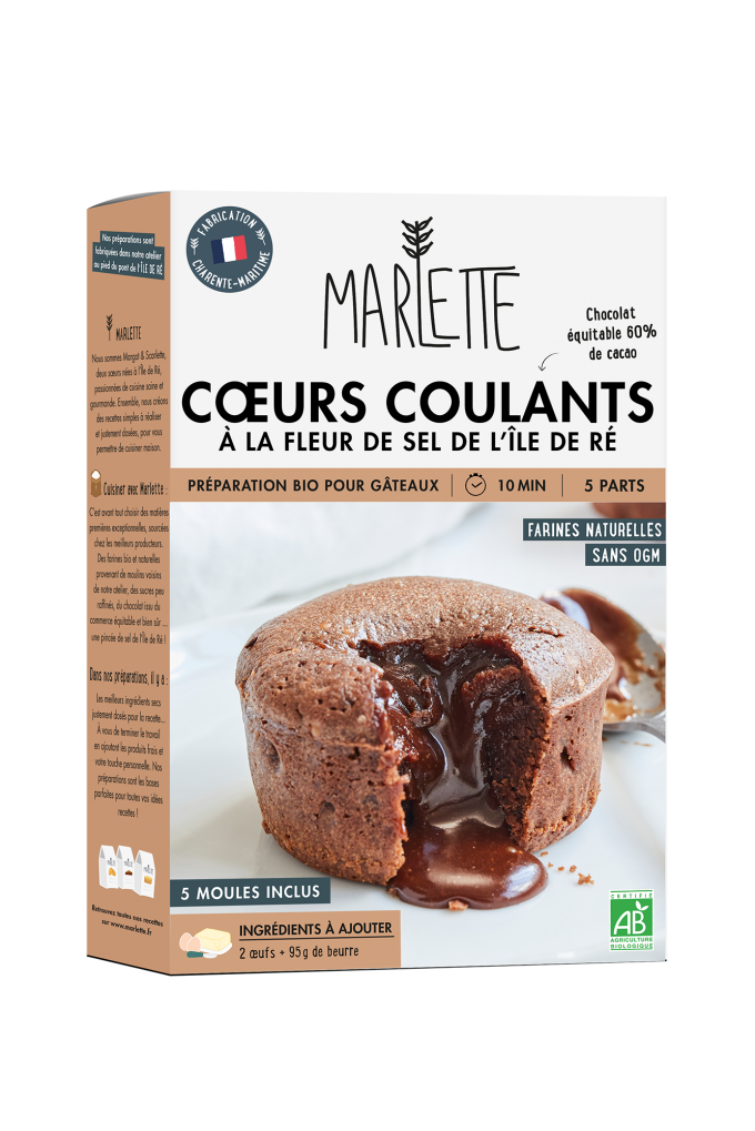 Préparation BIO Cœurs coulants - Marlette
