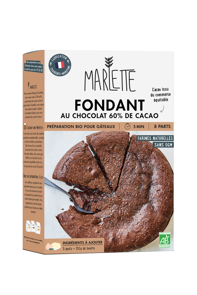 Préparation BIO Fondant au chocolat - Marlette