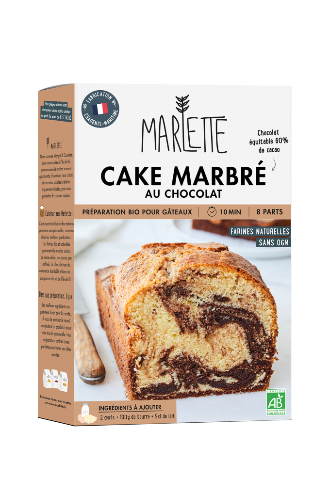Préparation BIO Cake marbré - Marlette