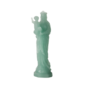 Statue en cire Vierge à l'enfant - Céladon
