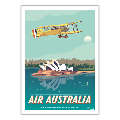 Affiche Air Australia - 30 x 40 cm - Marcel