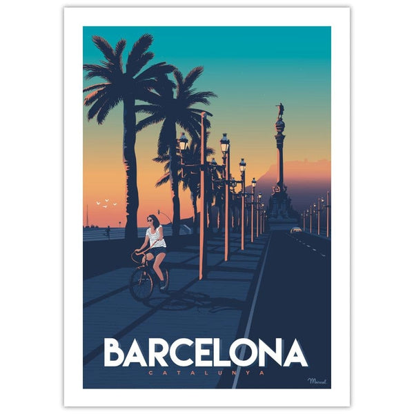 Affiche Barcelona - 30 x 40 cm - Marcel