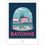Affiche Bayonne - les quais de la Nive - 30 x 40 cm - Marcel
