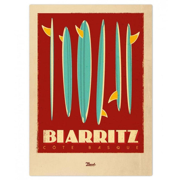 Affiche Biarritz - 30 x 40 cm - Marcel