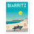 Affiche Biarritz La grande plage - 30 x 40 cm - Marcel