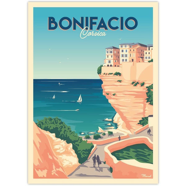 Affiche Bonifacio - 30 x 40 cm - Marcel